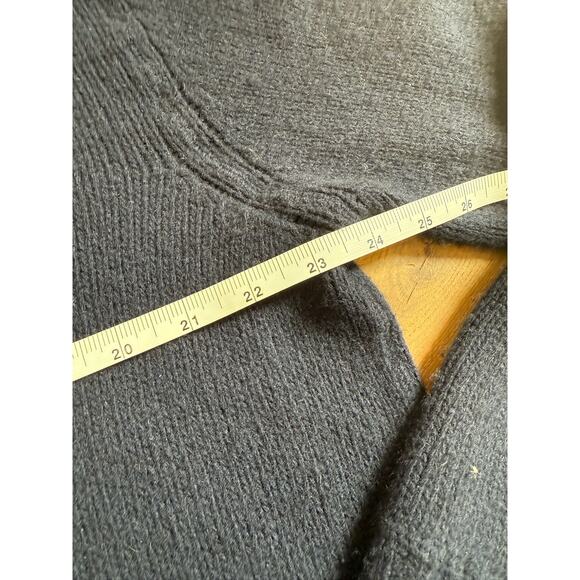 Women's 44 (8) Cashmere wool Prada logo crew-neck sweater Navy L Spellout knit - Picture 7 of 12